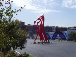 hj1733 不銹鋼雕塑—舞_青島國際服裝城不銹鋼雕塑、石雕、玻璃鋼雕塑_濱州宏景雕塑有限公司